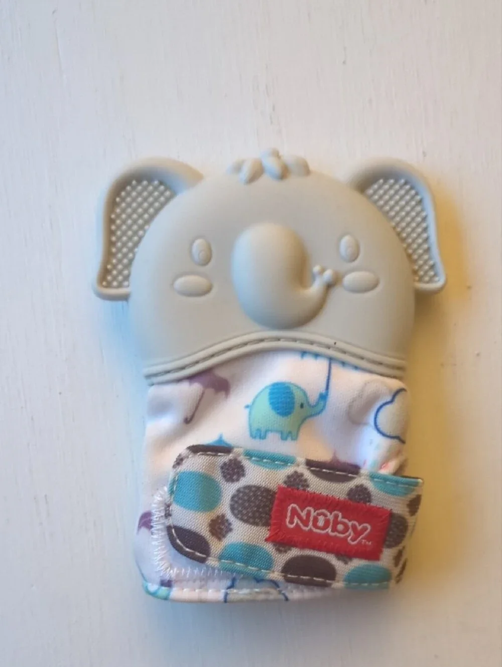 Set Of 2 Baby Teething Mittens - Nubby Elephant And Itzy Ritzy Cactus